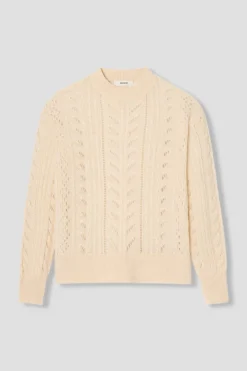 Promod Pull en maille ajourée Femme - Beige Cheap