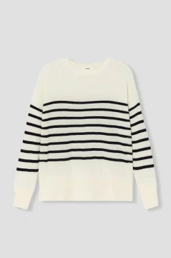 Promod Pull fin marinière Femme - Rayé marine Rayémarine Shop
