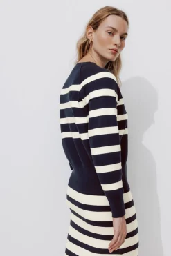 Promod Pull marinière Femme - Rayé marine Rayémarine Cheap