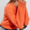 Promod Pull moelleux col rond Femme - Corail clair Corailclair Best