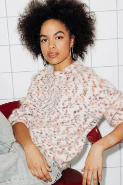 Promod Pull moelleux tacheté Femme - Imprimé écru Impriméécru Best Sale