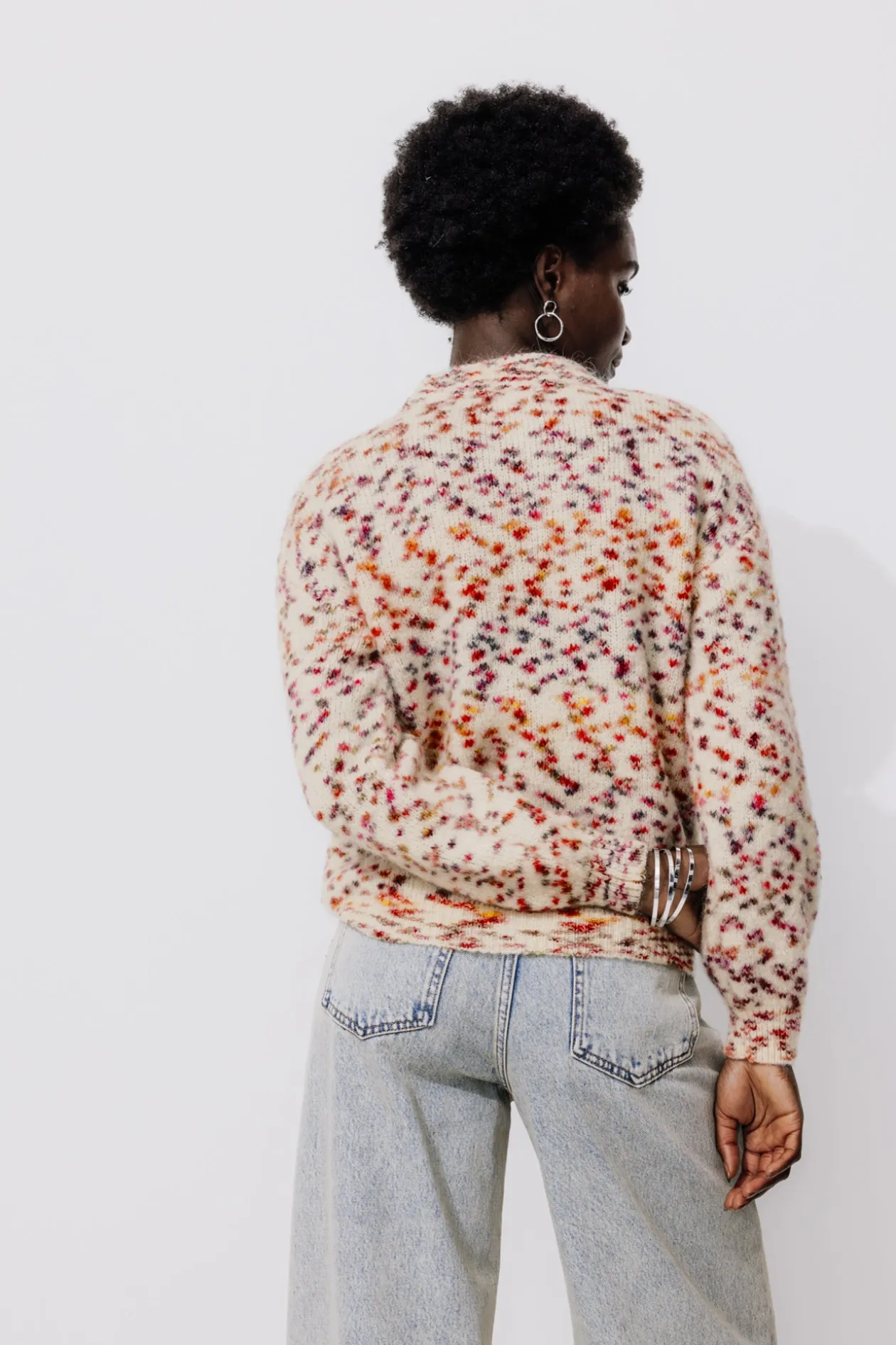 Promod Pull moelleux tacheté Femme - Imprimé écru Impriméécru Best Sale