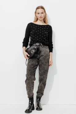 Promod Pull perlé Femme - Noir Cheap