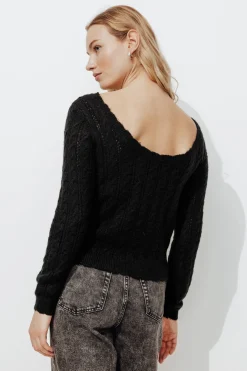 Promod Pull perlé Femme - Noir Cheap
