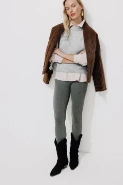 Promod Pull sans manches Femme - Gris clair Grisclair Fashion