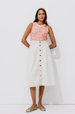 Promod Pull sans manches Femme - Imprimé multicolore Imprimémulticolore Outlet