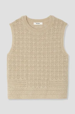 Promod Pull sans manches Femme - Ecru Fashion
