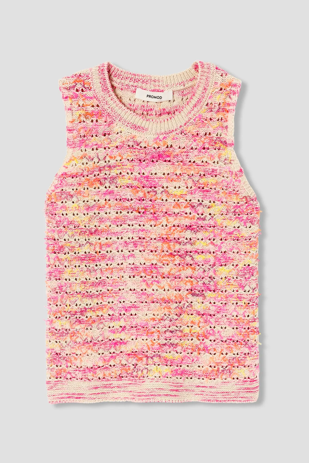 Promod Pull sans manches Femme - Imprimé multicolore Imprimémulticolore Outlet