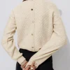 Promod Pull torsadé col rond Femme - Ecru Fashion