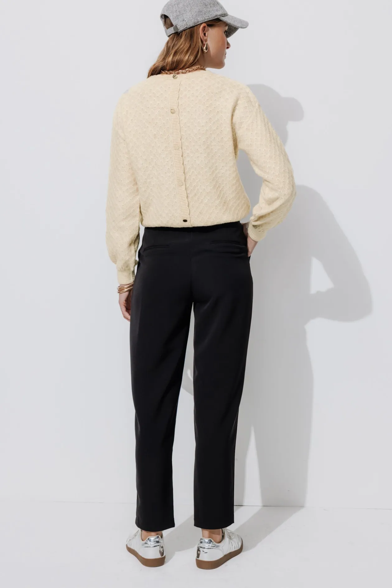 Promod Pull torsadé col rond Femme - Ecru Fashion
