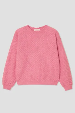 Promod Pull torsadé col rond Femme - Rose fluo Rosefluo Store