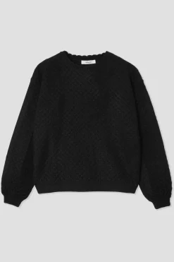 Promod Pull torsadé col rond Femme - Noir Store