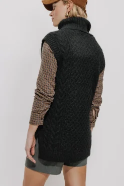 Promod Pull-tunique col roulé Femme - Noir Cheap