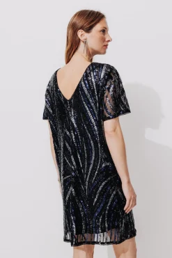 Promod Robe à paillettes recto/verso - Imprimé multicolore Imprimémulticolore Store