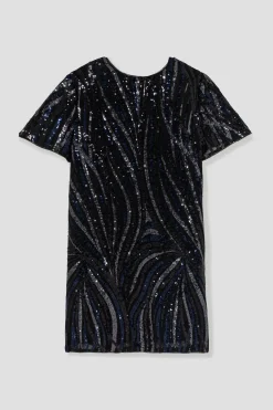 Promod Robe à paillettes recto/verso - Imprimé multicolore Imprimémulticolore Store