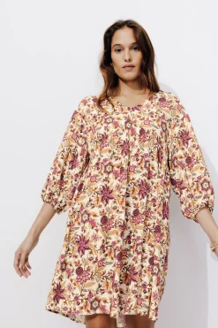 Promod Robe baby doll Femme - Imprimé écru Impriméécru New