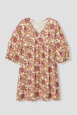 Promod Robe baby doll Femme - Imprimé écru Impriméécru New