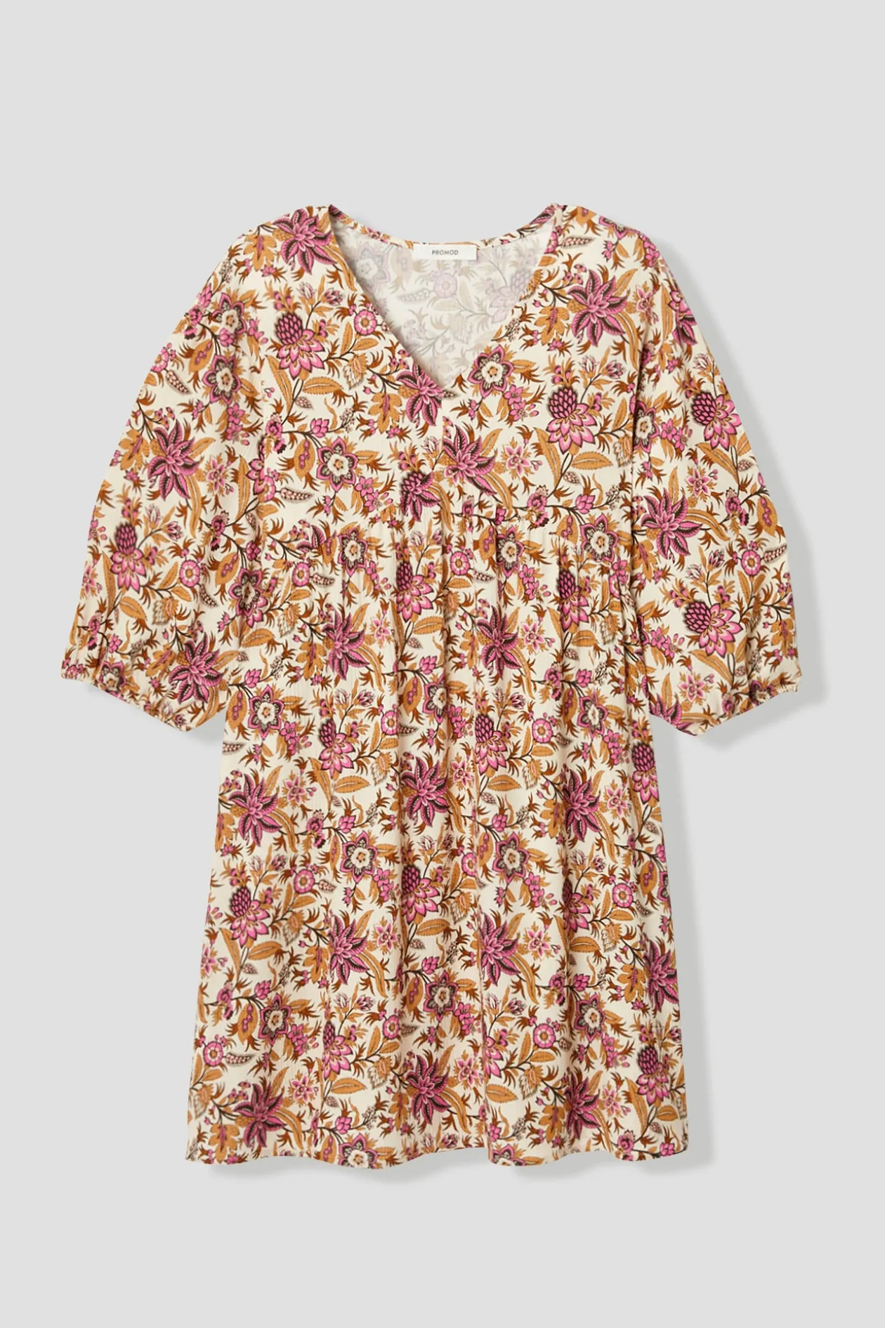 Promod Robe baby doll Femme - Imprimé écru Impriméécru New