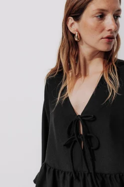 Promod Robe baby doll nouettes - Noir Clearance