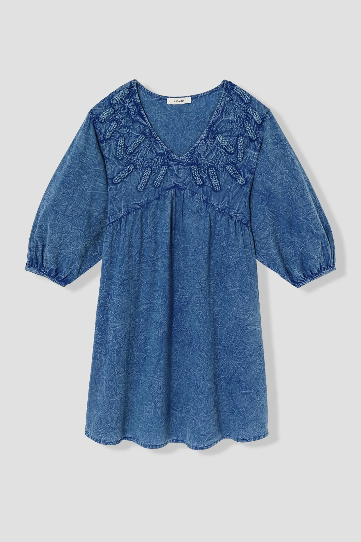 Promod Robe babydoll en toile Femme - Bleu Flash Sale