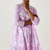 Promod Robe babydoll motifs indiens - Imprimé rose Imprimérose Fashion