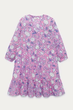 Promod Robe babydoll motifs indiens - Imprimé rose Imprimérose Fashion