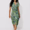 Promod Robe cache-cœur imprimée Femme - Imprimé multicolore Imprimémulticolore Discount