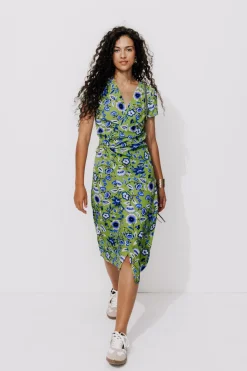 Promod Robe cache-cœur imprimée Femme - Imprimé multicolore Imprimémulticolore Discount