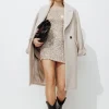 Promod Robe courte à paillettes Femme - Argent Hot
