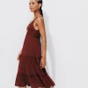 Promod Robe courte broderie anglaise - Terre de sienne Terredesienne Shop