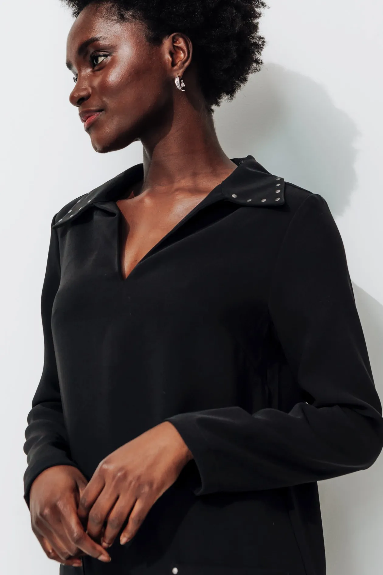 Promod Robe courte cloutée Femme - Noir New
