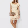 Promod Robe courte en guipures - Beige Flash Sale