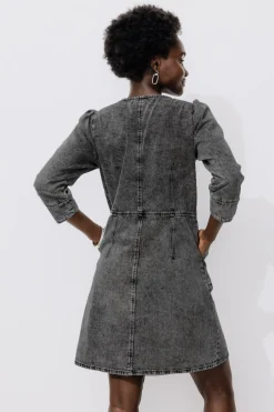Promod Robe courte en jean Femme - Jeans gris Jeansgris New