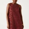 Promod Robe courte en éponge Femme - Bordeaux Sale