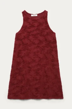 Promod Robe courte en éponge Femme - Bordeaux Sale