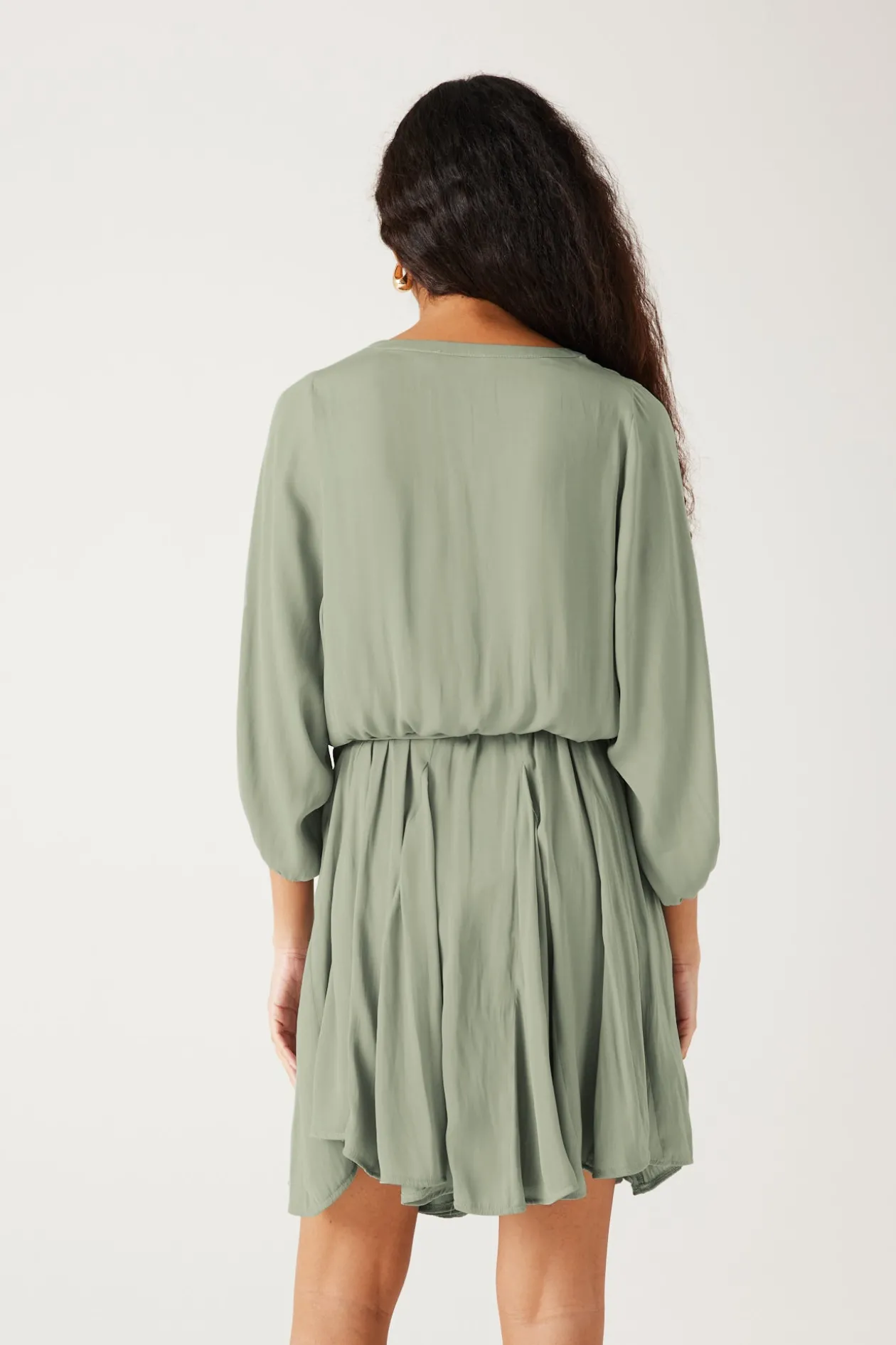 Promod Robe courte en satin Femme - Turquoise Sale