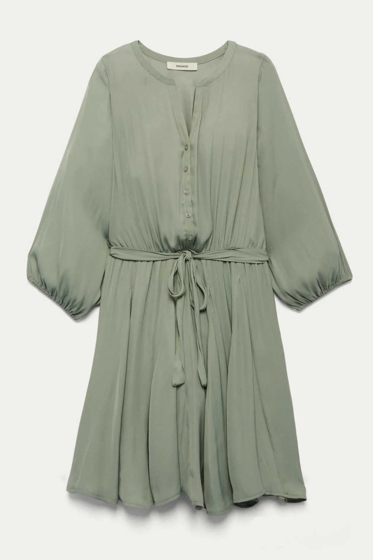 Promod Robe courte en satin Femme - Turquoise Sale