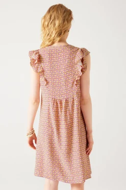 Promod Robe courte Femme - Imprimé cassis Imprimécassis Shop
