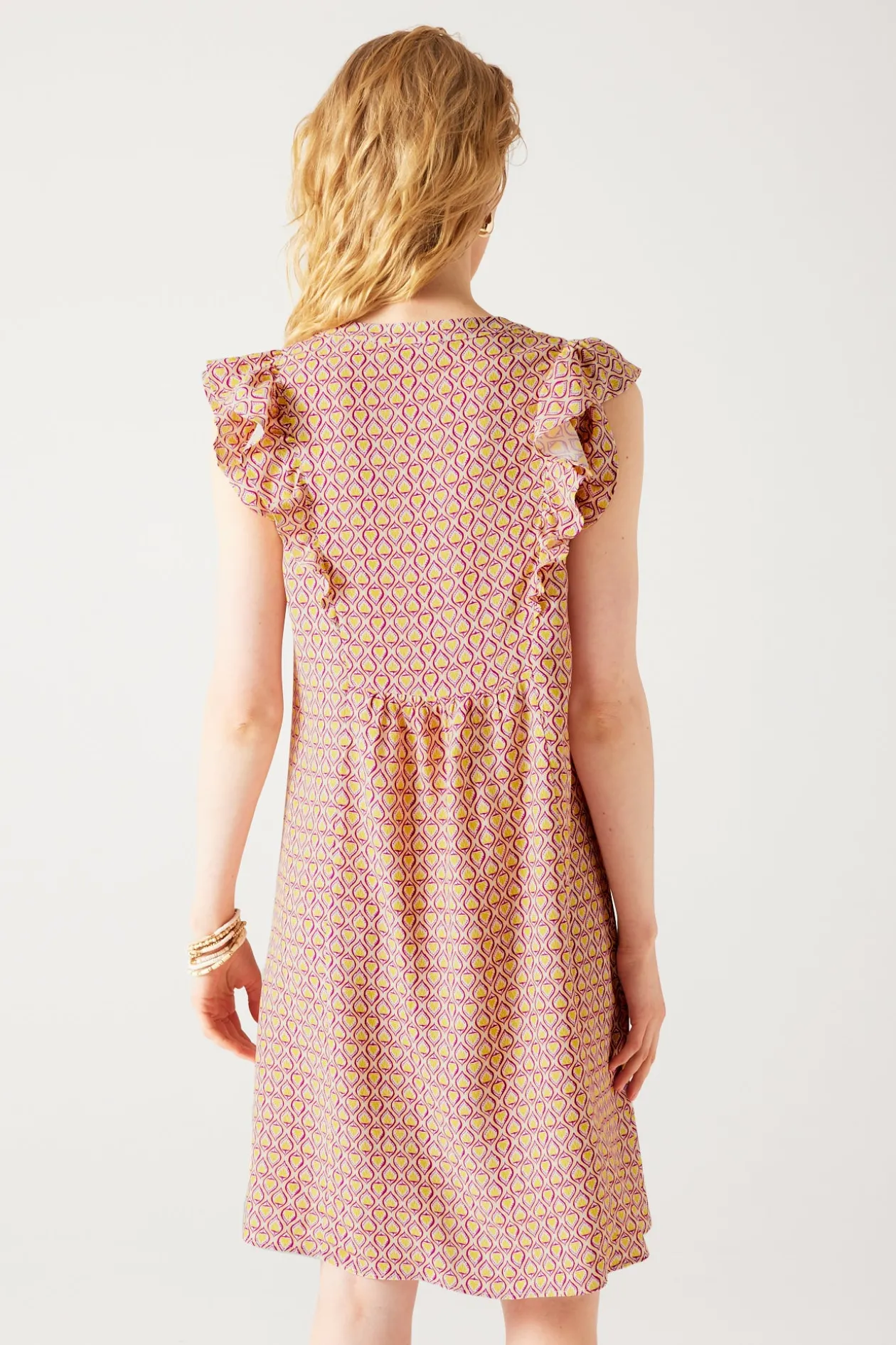 Promod Robe courte Femme - Imprimé cassis Imprimécassis Shop