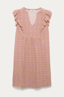 Promod Robe courte Femme - Imprimé cassis Imprimécassis Shop