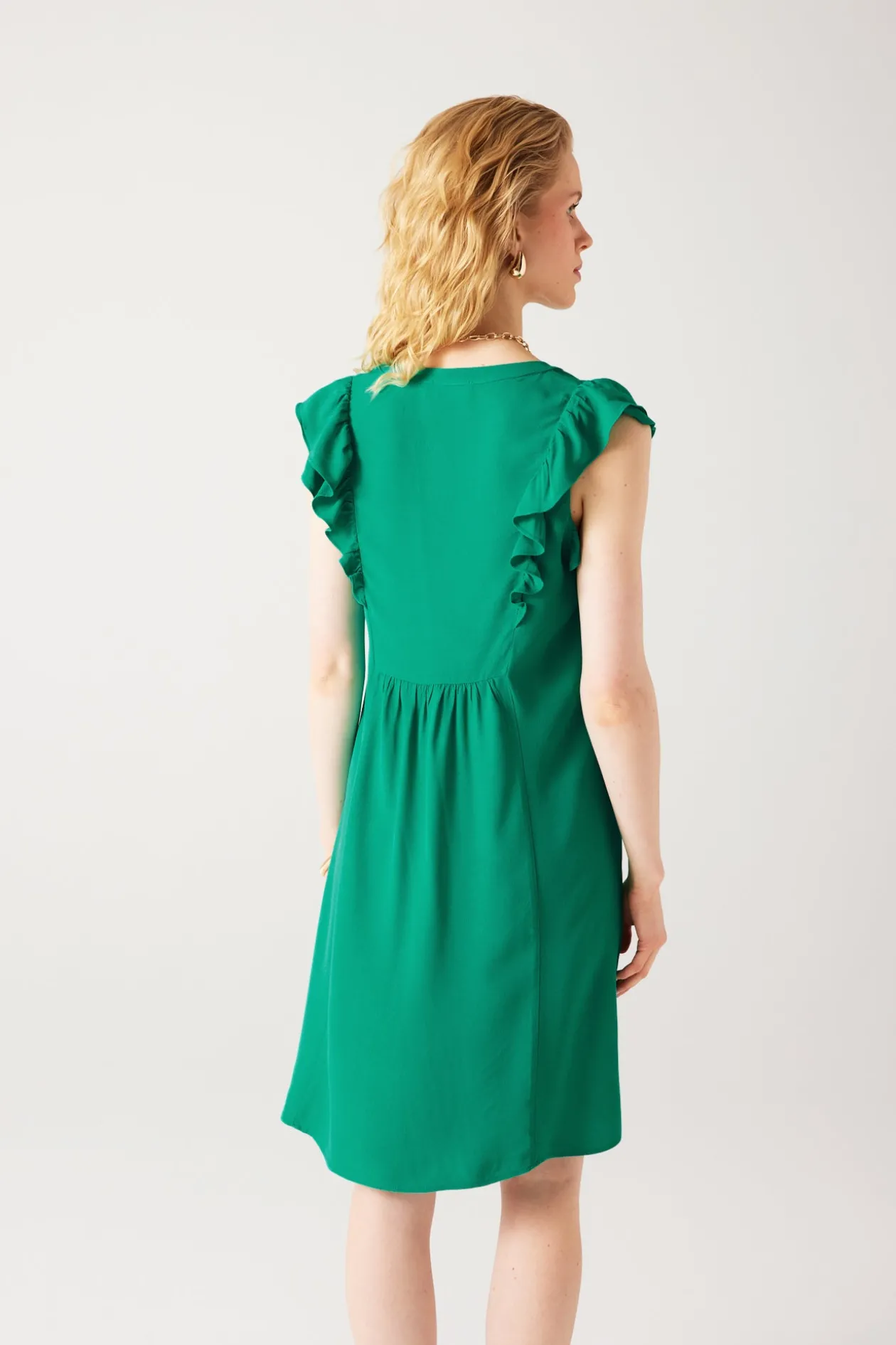 Promod Robe courte Femme - Vert Clearance