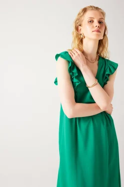 Promod Robe courte Femme - Vert Clearance