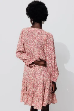 Promod Robe courte imprimée Femme - Imprimé écru Impriméécru Fashion