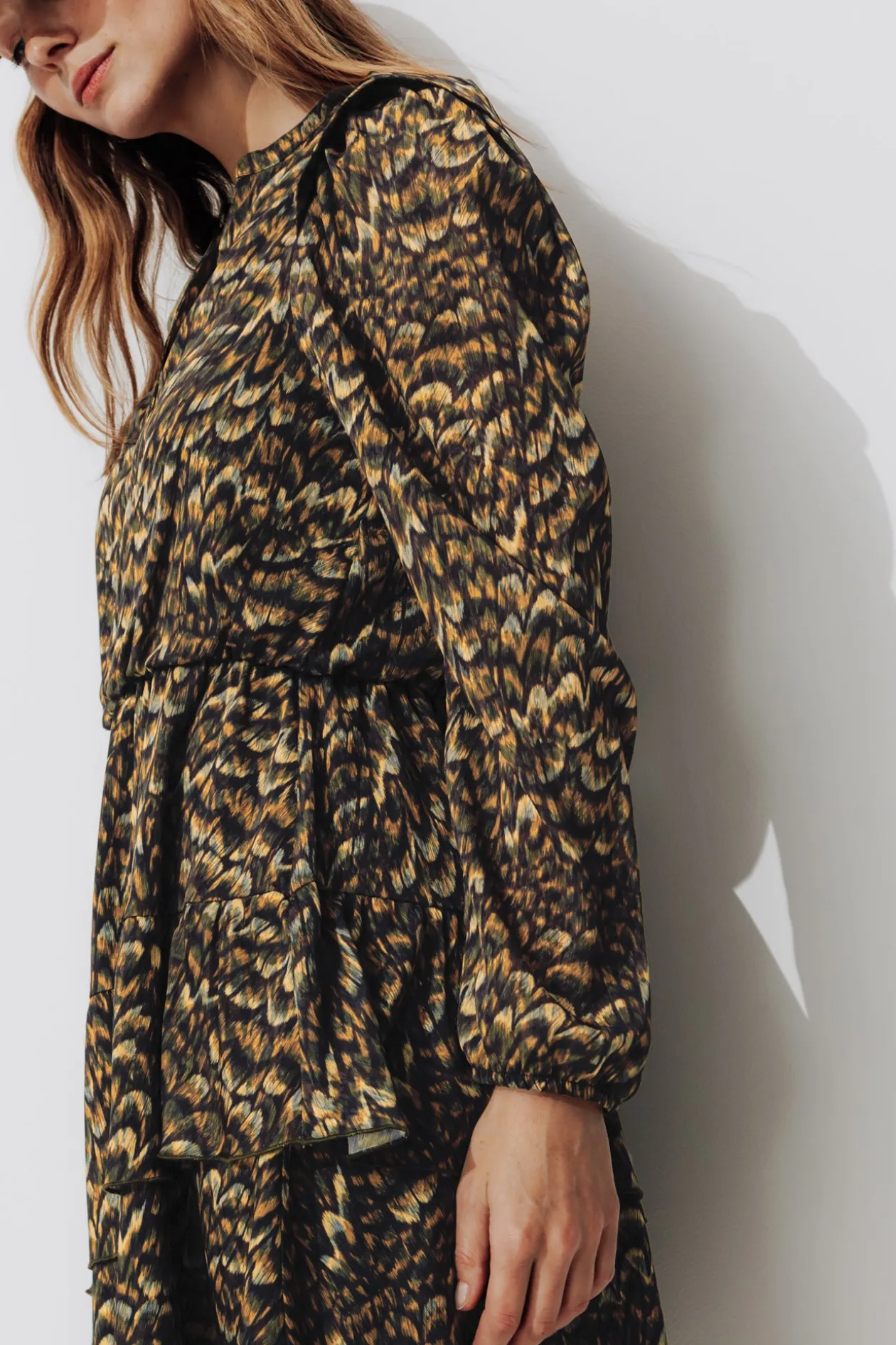 Promod Robe courte imprimée Femme - Imprimé marron Imprimémarron Fashion
