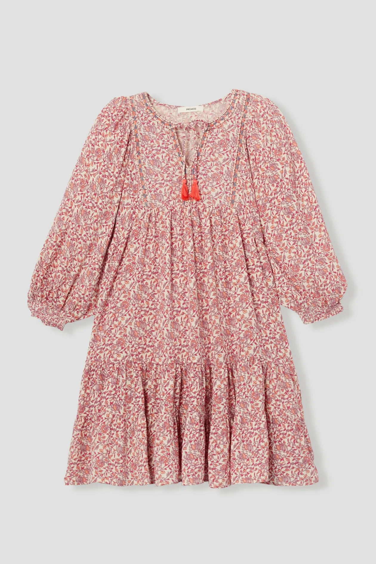 Promod Robe courte imprimée Femme - Imprimé écru Impriméécru Fashion
