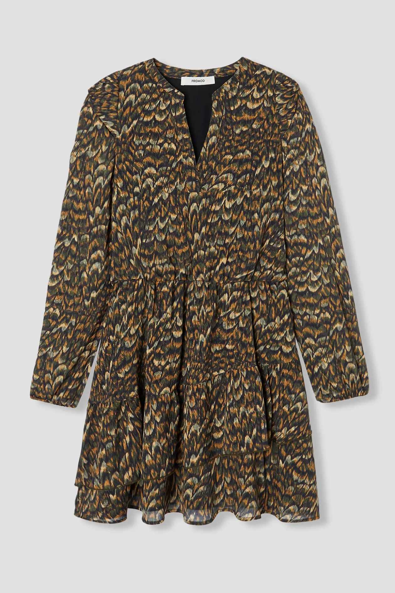 Promod Robe courte imprimée Femme - Imprimé marron Imprimémarron Fashion