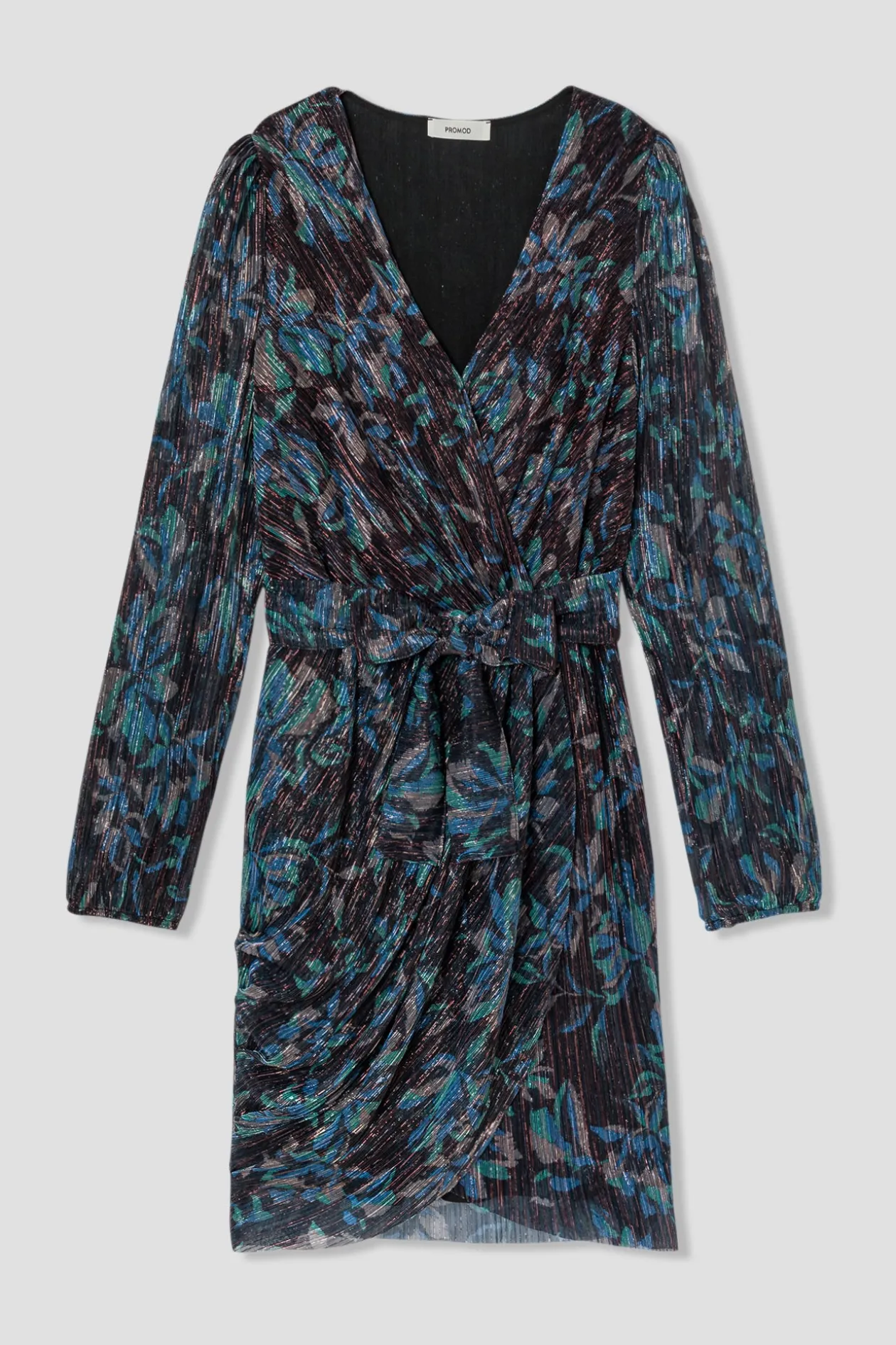 Promod Robe courte pailletée imprimée - Imprimé marine Imprimémarine Clearance