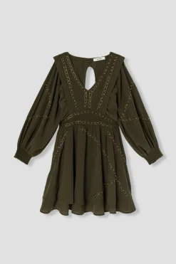 Promod Robe courte perlée Femme - Kaki Store