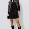Promod Robe courte plumetis Femme - Noir Best
