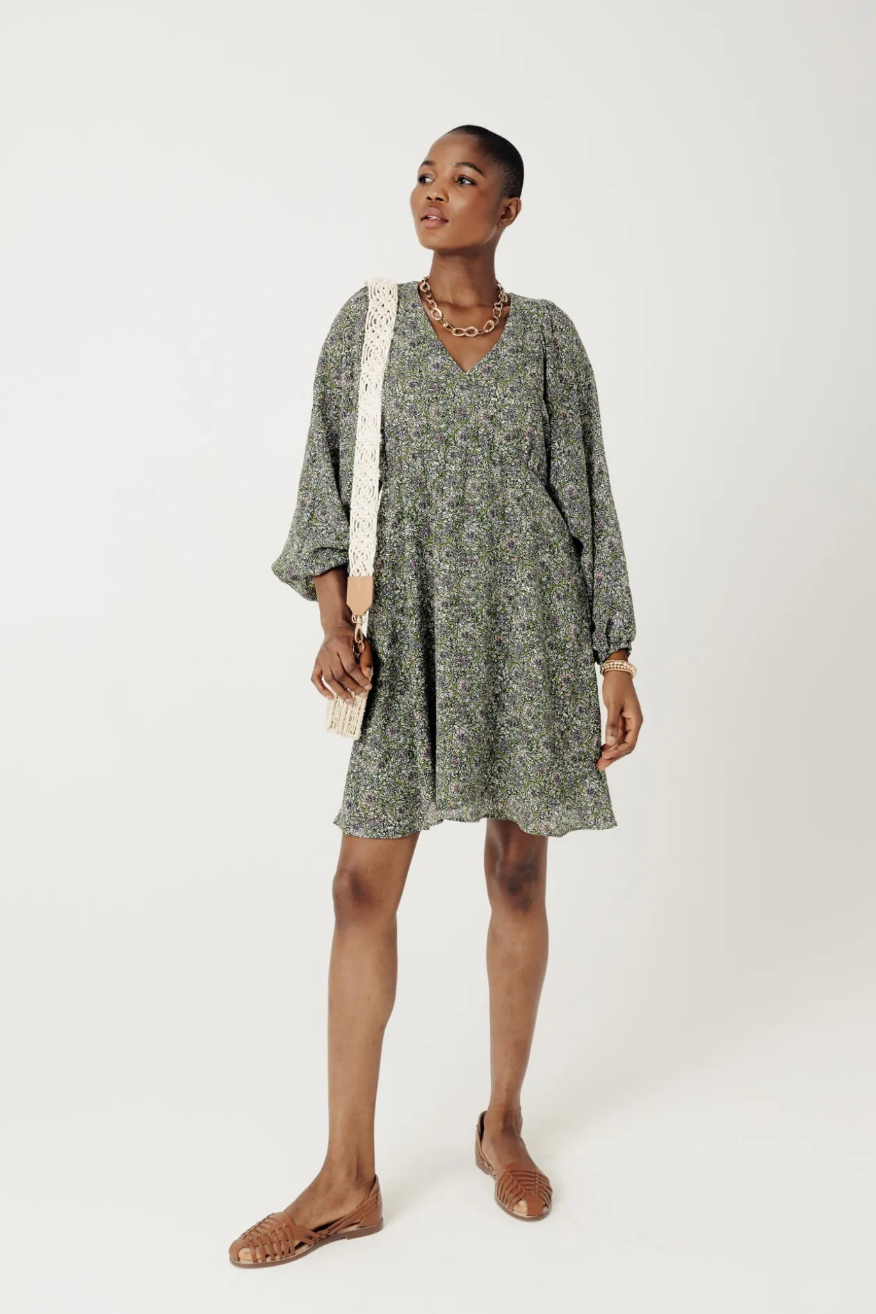 Promod Robe courte évasée Femme - Imprimé multicolore Imprimémulticolore Online
